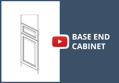 Frameless Assembly Base End Cabinet