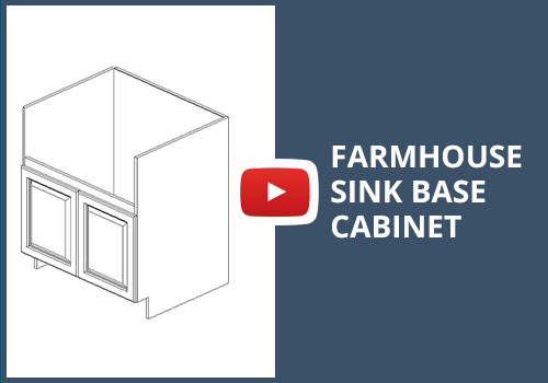 Frameless Farmhouse Sink Base Cabinet Assembly