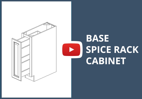 Metal Cleat Assembly Spice Rack Cabinet