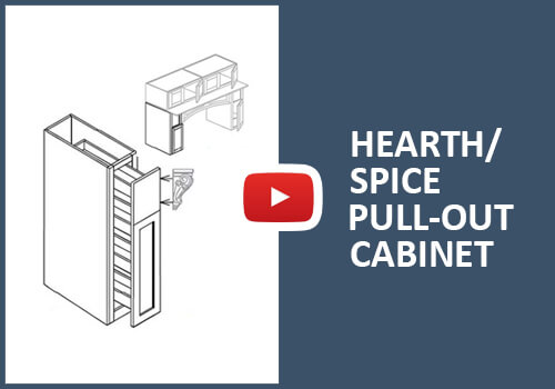 Metal Cleat Assembly Hearth Pull-Out Cabinet