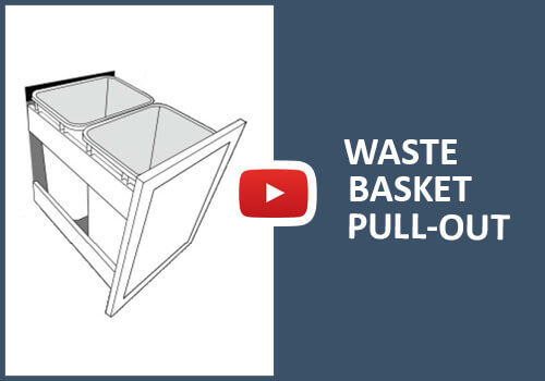 Metal Cleat Assembly Wasterbasket Pull-out