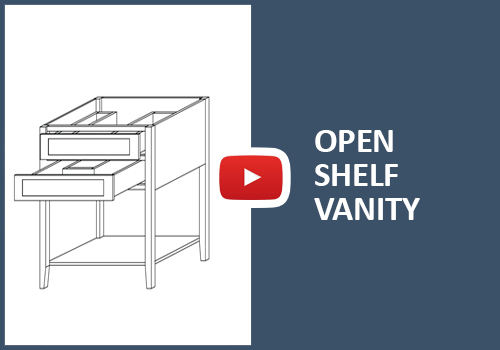Open Shelf Vanity - Staple Assembly