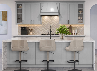 Bridgeport Grey Shaker - Ready to Assemble Kitchen Cabinets