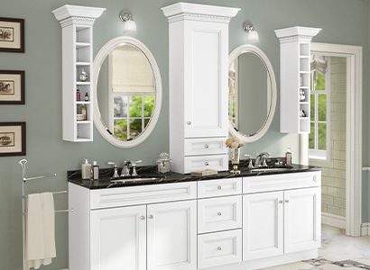Bristol White Bathroom Vanities