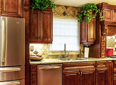 Coffee Cherry - Pre-Assembled Kitchen Cabinets