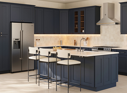 Camden Blue Shaker - Ready to Assemble Kitchen Cabinets