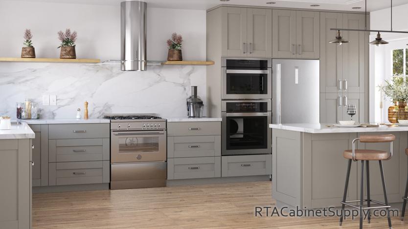 Anchester Grey kitchen angle view.