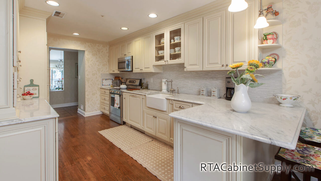 Belfast Cream Glaze PreAssembled Kitchen