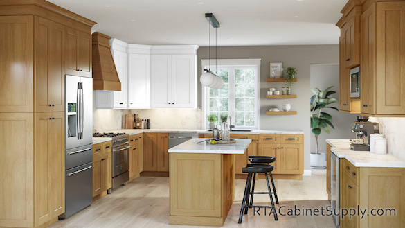 Chatham Timber kitchen full view with an island.