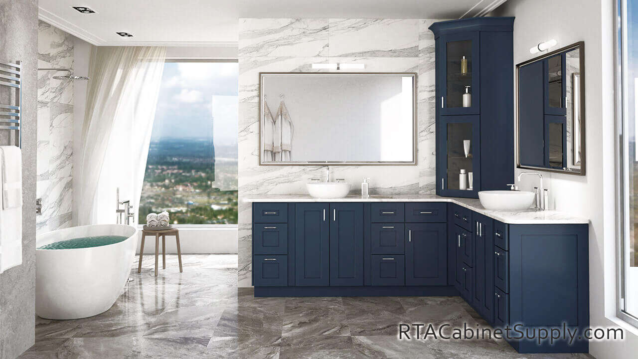 高い信頼 厚い信頼 - Shaker Blue Madison Pre-Assembled Cabinets Kitchen トレーナー/スウェット