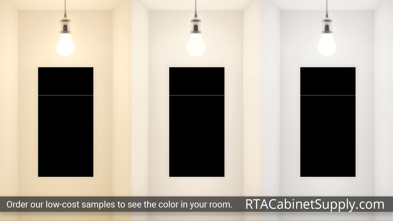 Urban Raven cabinet door under different light.
