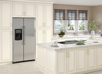Charleston Cream - Ready to Assemble Kitchen Cabinets