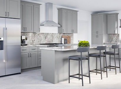 Classic Grey Shaker - Pre-Assembled Kitchen Cabinets
