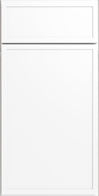 Dayton Slim White Shaker Cabinet's Front Door