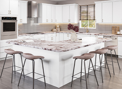 Dayton Slim White Shaker - Ready to Assemble Kitchen Cabinets