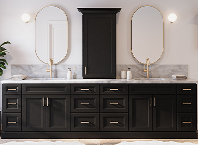 Easton Obsidian Oak Bathroom Vanities
