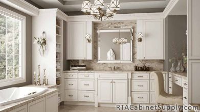 Antique White Bathroom Completed Project