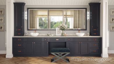 Hanover Charcoal Bathroom Completed Project