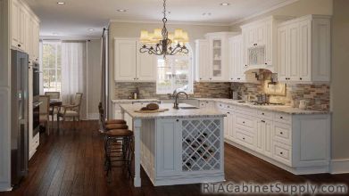 Newtown White Cabinet Line Completed Project