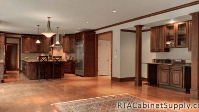 Jackson Chocolate Glaze Cabinet Line Completed Project