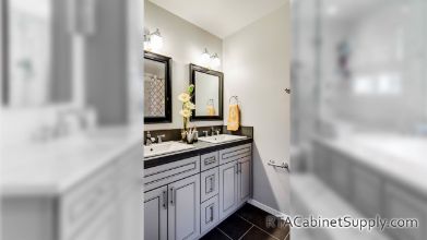 Modern Grey Bathroom Finished Project