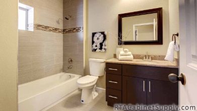 Sienna Shaker Cabinet Line Bathroom Finished Project