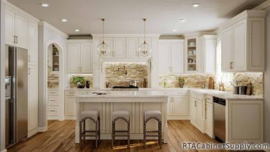 Antique White Kitchen Completed Project