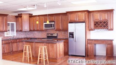 Coventry Toffee Glaze Kitchen Cabinets Completed Project
