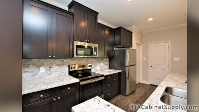 Newport Espresso Shaker Kitchen Completed Project