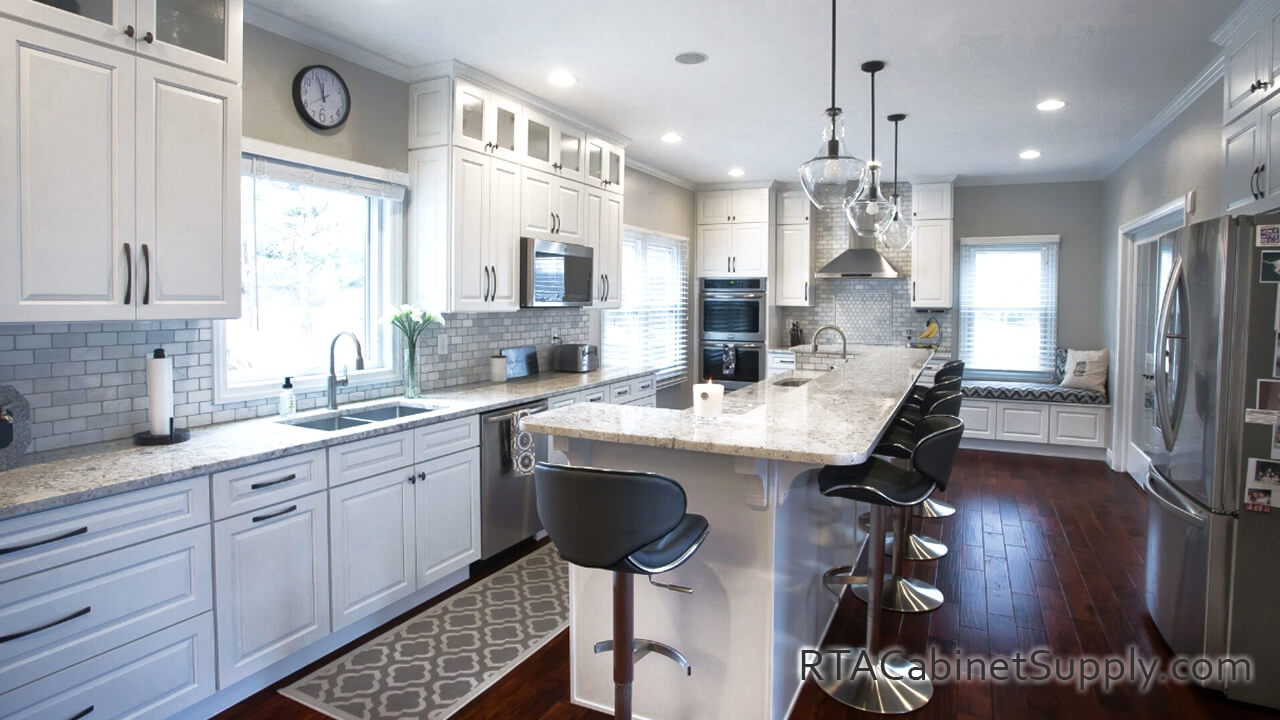 Verona White - Ready to Assemble Kitchen Cabinets