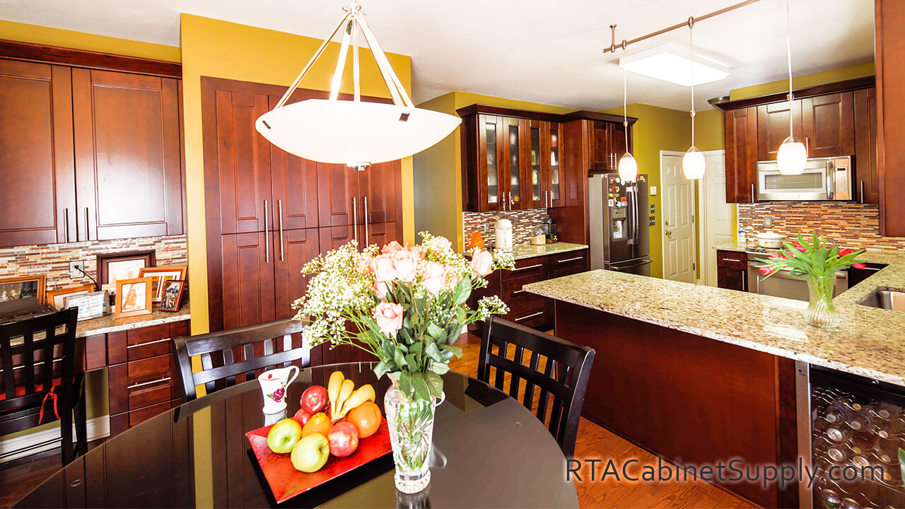Walnut Shaker - Pre-Assembled Kitchen Cabinets