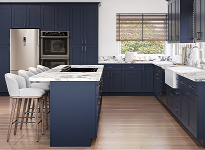 Madison Blue Shaker - Ready to Assemble Kitchen Cabinets