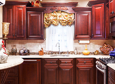 Milan Sangria - Pre-Assembled Kitchen Cabinets