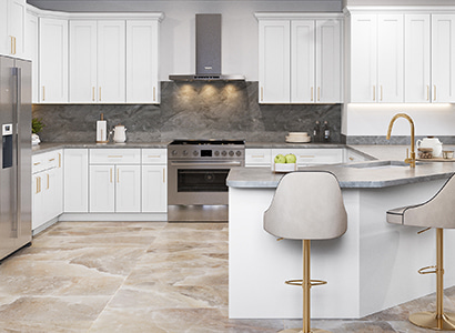 Madison White Shaker - Ready to Assemble Kitchen Cabinets