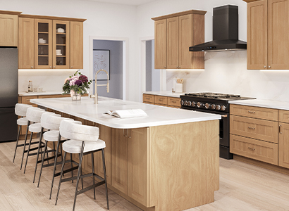 Newport Homestead Oak Shaker - Ready to Assemble Kitchen Cabinets