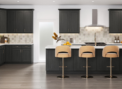 Salem Cinder Shaker - Ready to Assemble Kitchen Cabinets