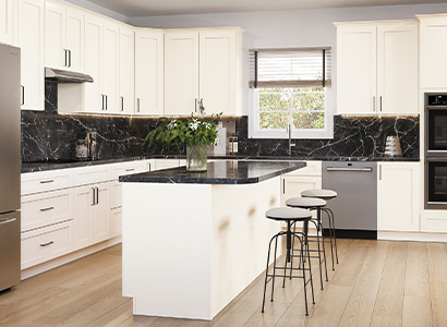 Salem Cream Shaker - Ready to Assemble Kitchen Cabinets