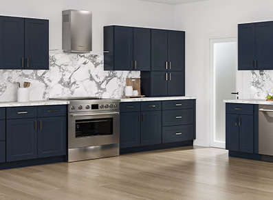 Salem Navy Shaker - Ready to Assemble Kitchen Cabinets