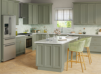 Springfield Sage - Ready to Assemble Kitchen Cabinets