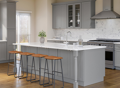 Summit Grey Shaker - Ready to Assemble Kitchen Cabinets