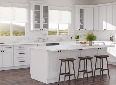 Summit White Shaker - Ready to Assemble Kitchen Cabinets