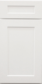 Salem White Shaker Bathroom Vanity Sample Door