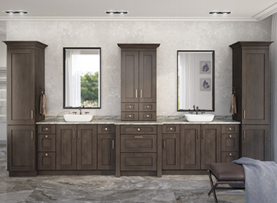 Newport Smoke Shaker Bathroom Vanities