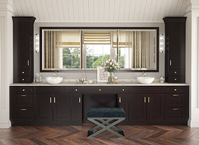 Newport Espresso Shaker Bathroom Vanities