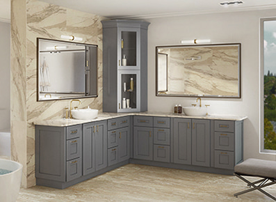 Madison Grey Shaker Bathroom Vanities