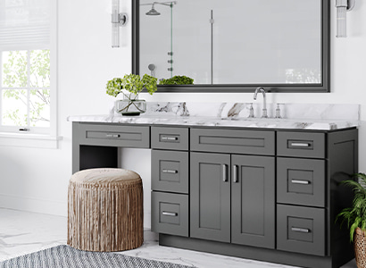Salem Grey Shaker Bathroom Vanities
