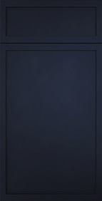 York Slim Blue Shaker Cabinet's Front Door