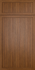 York Slim Brown Shaker Cabinet's Front Door