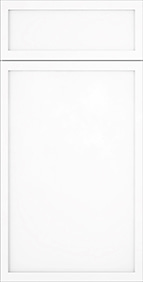 York Slim White Shaker Cabinet's Front Door